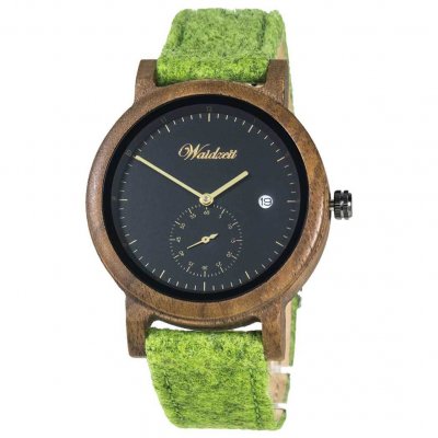 Maximilian Loden Zelené drevené hodinky