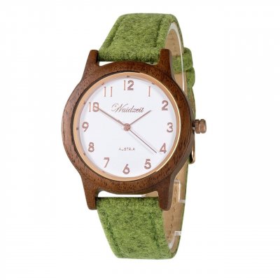 Sissy zelené drevené hodinky