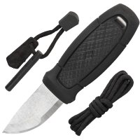 Morakniv Eldris Neck Knife Black with Fire Starter Kit Stainless 12629