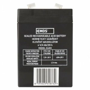 EMOS - Náhradný akumulátor 6V/4Ah/20h B9641