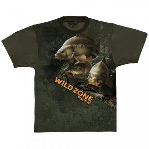 Wild Zone - Tričko so vzorom kapor zelené
