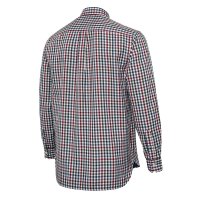 Ellis LS košeľa - White & Bordeaux Check