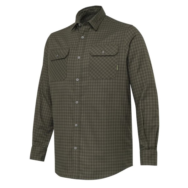 Cadet Flannel košeľa - Green & Brown Check